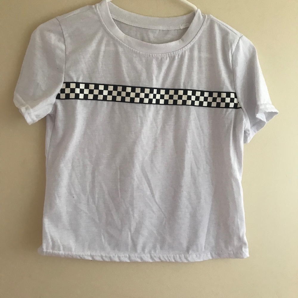 White crop top